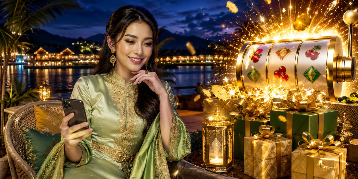 Pengguna wins88 menikmati permainan slot secara bertanggungjawab sempena Hari Raya di Malaysia